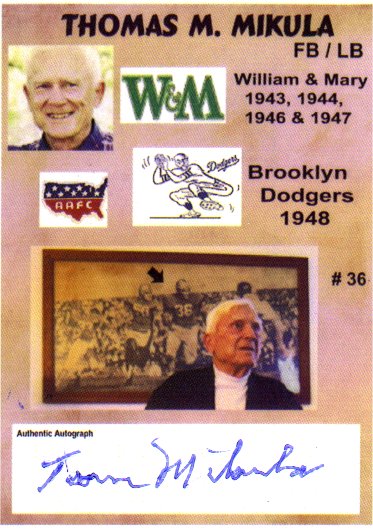 Tom Mikula - Brooklyn Dodgers