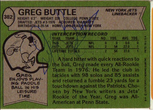 Greg Buttle - New York Jets