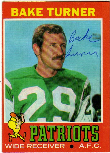 Bake Turner - New England Patriots