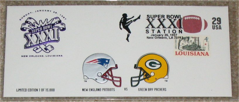 USPS Cachet - Super Bowl XXXI