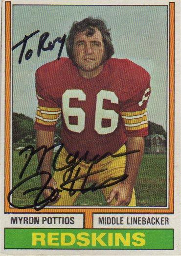 Myron Pottios - Washington Redskins