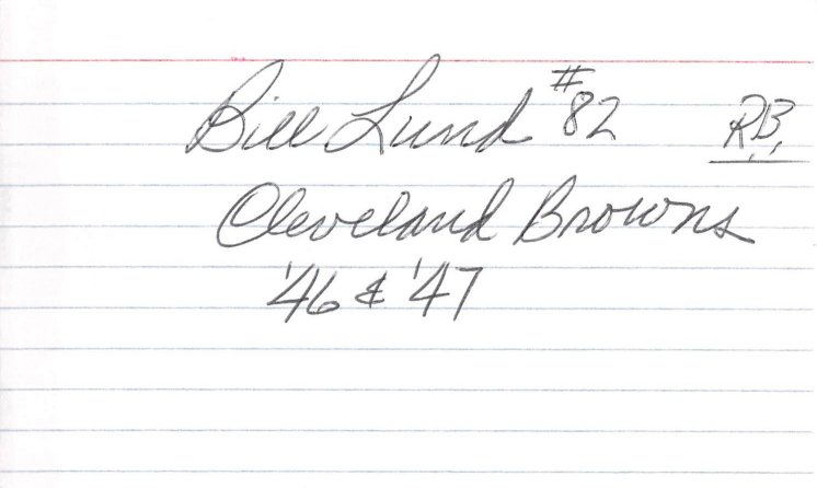 Bill Lund - Cleveland Browns