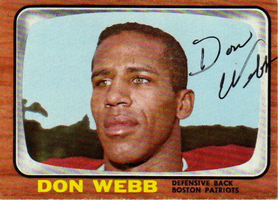 Don Webb - Boston Patriots