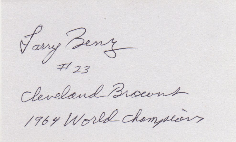 Larry Benz - Cleveland Browns