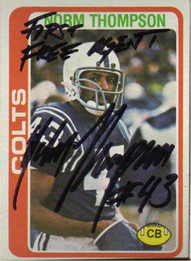 Norm Thompson - Baltimore Colts