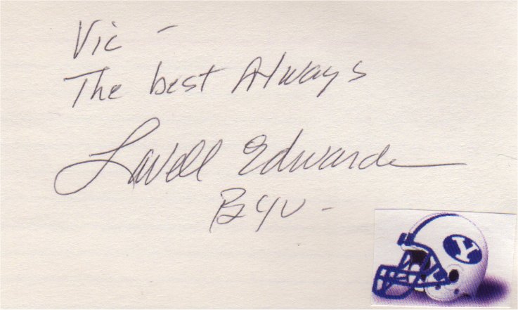 Lavell Edwards - BYU Cougars