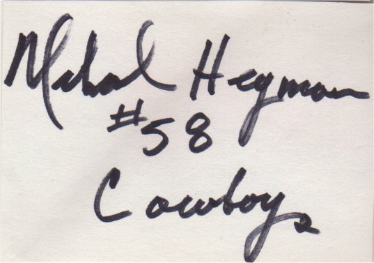 Michael Hegman - Dallas Cowboys