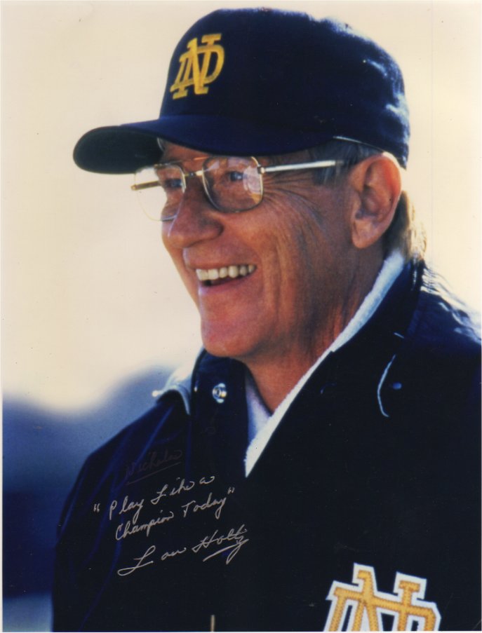 Lou Holtz (Coach) - Notre Dame Fighting Irish