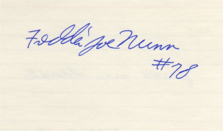 Freddie~Joe Nunn - St Louis Cardinals