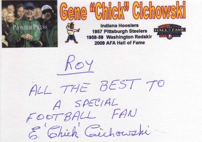 Chick Cichowski - Pittsburgh Steelers