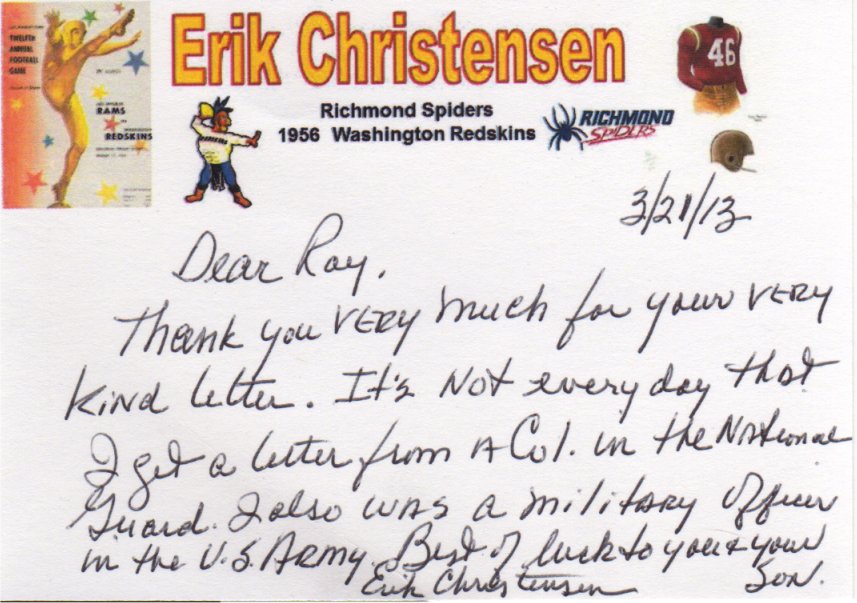 Erik Christensen - Washington Redskins