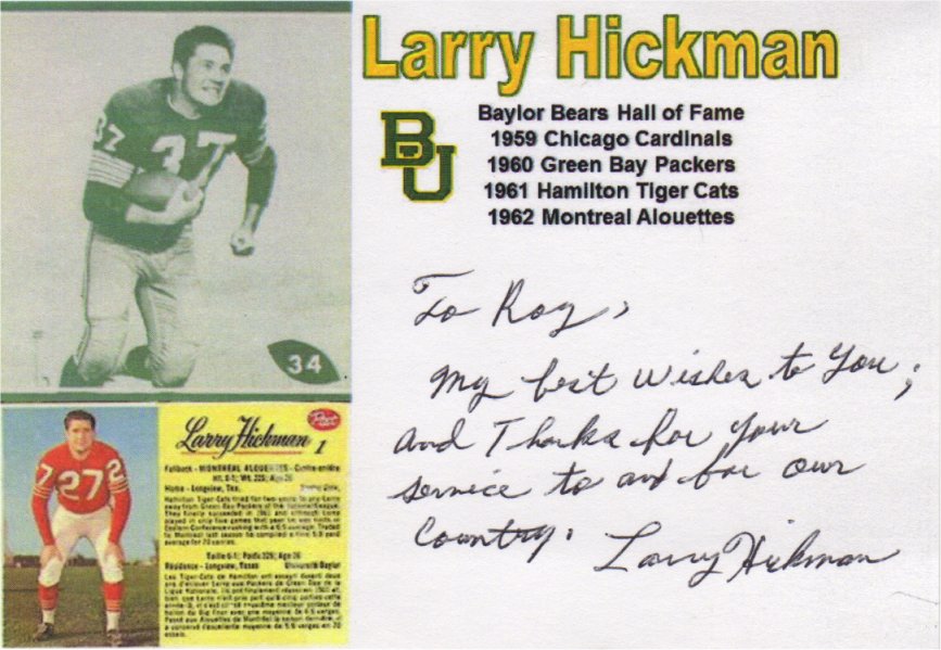 Larry Hickman - Chicago Cardinals