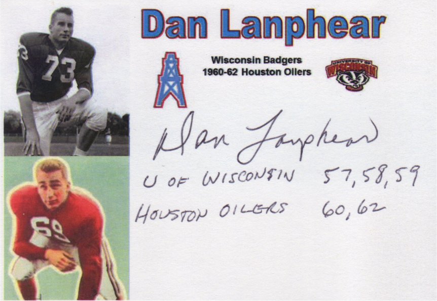Dan Lanphear - Houston Oilers