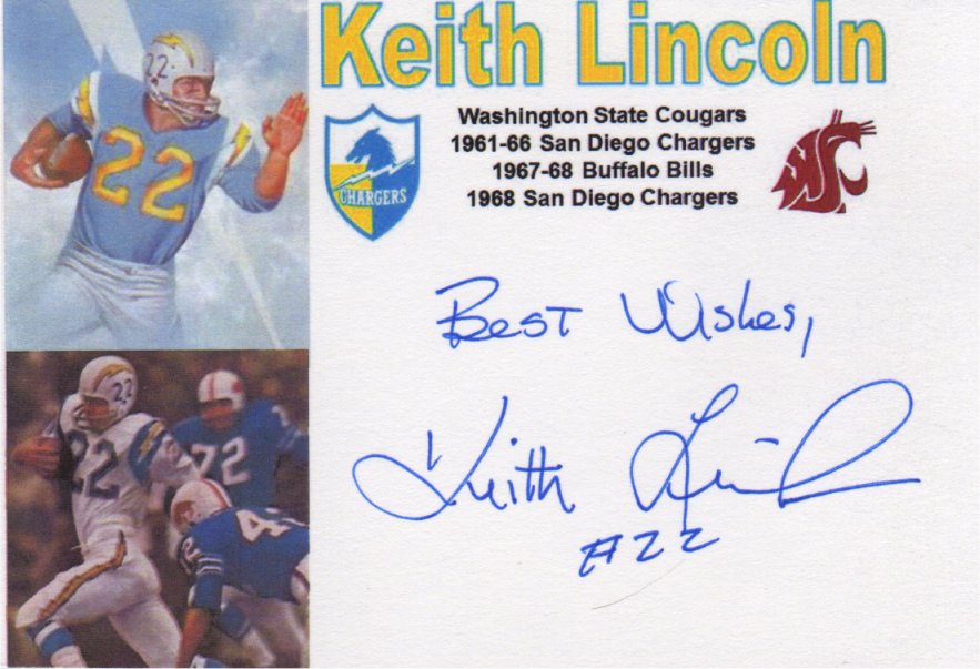Keith Lincoln - San Diego Chargers