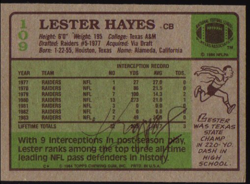 Lester Hayes - Oakland Raiders