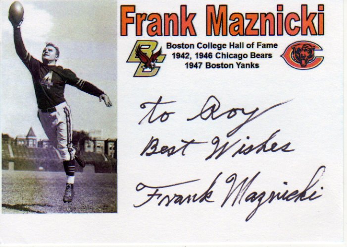 Frank Maznicki - Chicago Bears