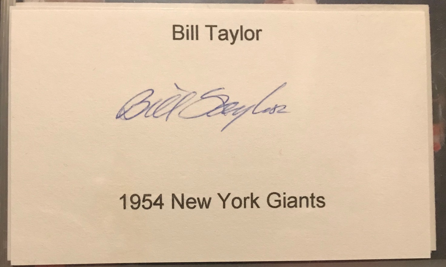 Bill Taylor - MLB New York Giants