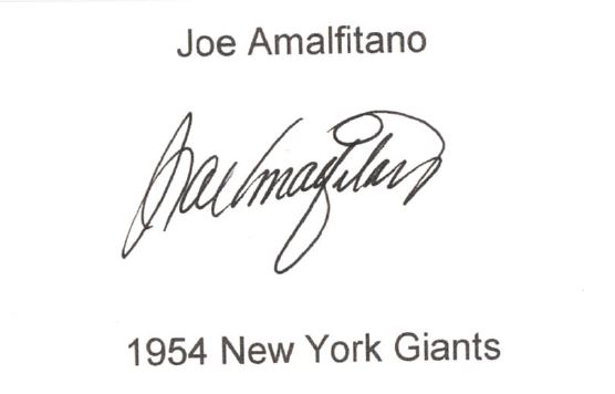 Joe Amalfitano - MLB New York Giants