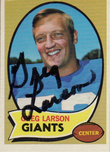 Greg Larsen - New York Giants