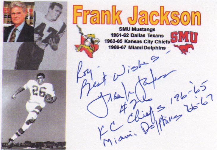 Frank Jackson - Dallas Texans