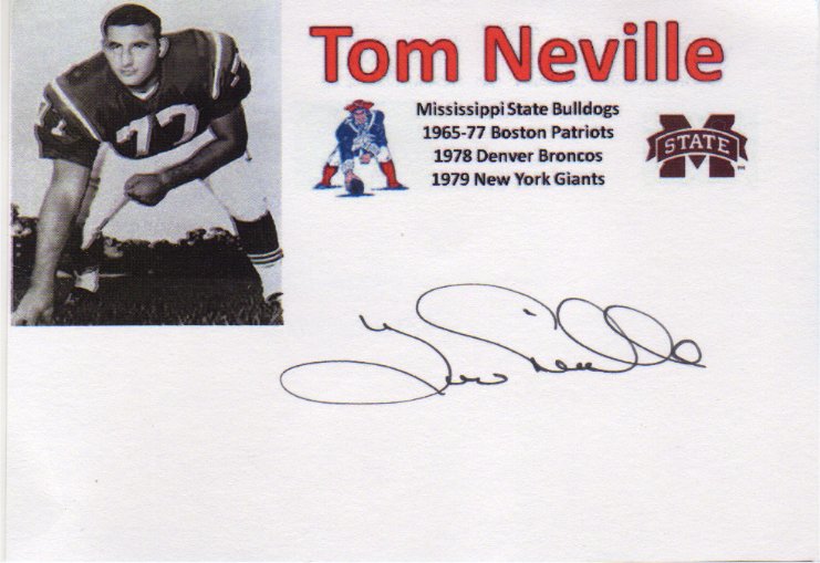 Tom Neville - Boston Patriots