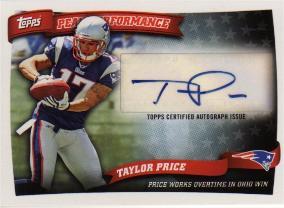Taylor Price - New England Patriots