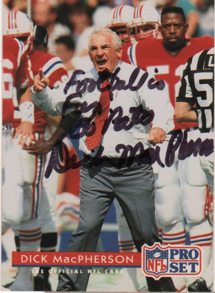 Dick MacPherson - New England Patriots