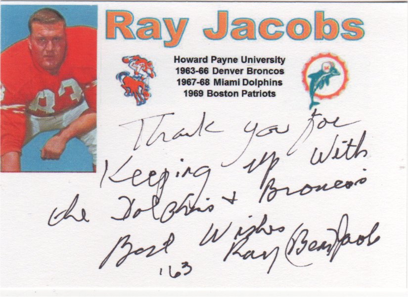 Ray Jacobs - Denver Broncos