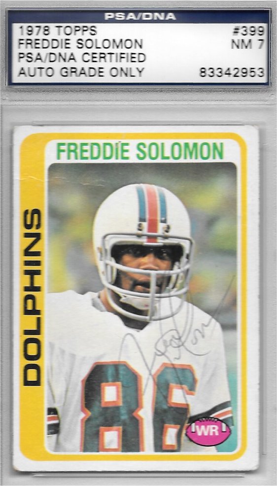 Freddie Soloman - Miami Dolphins