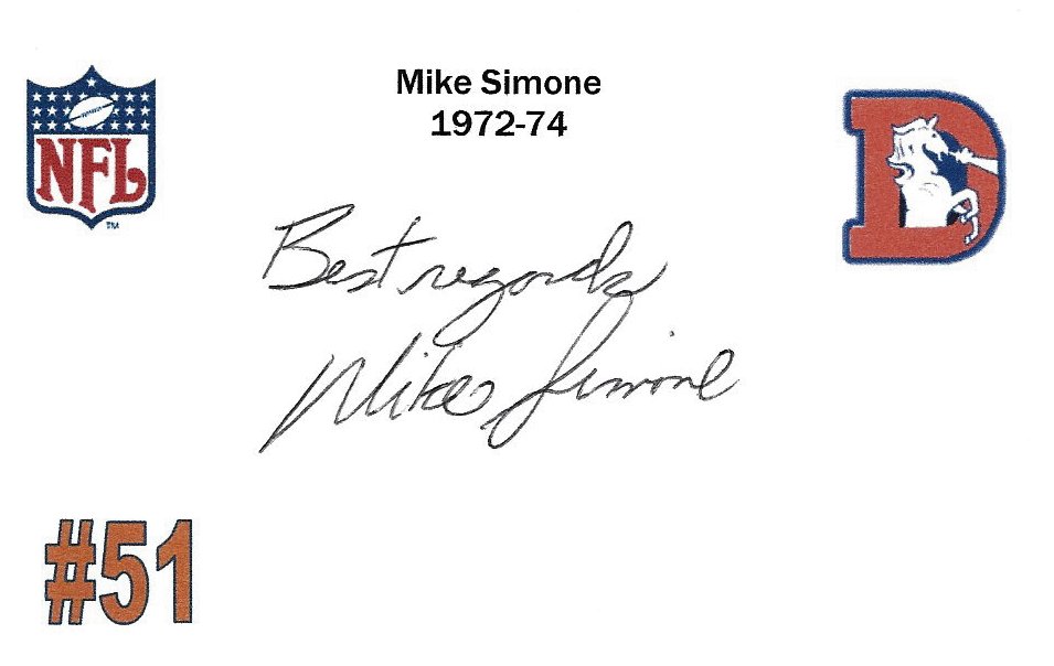 Mike Simone - Denver Broncos