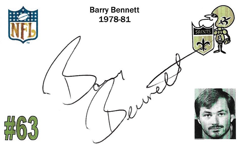 Barry Bennett - New Orleans Saints