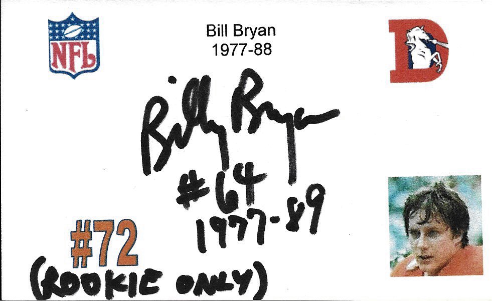 Bill Bryan - Denver Broncos