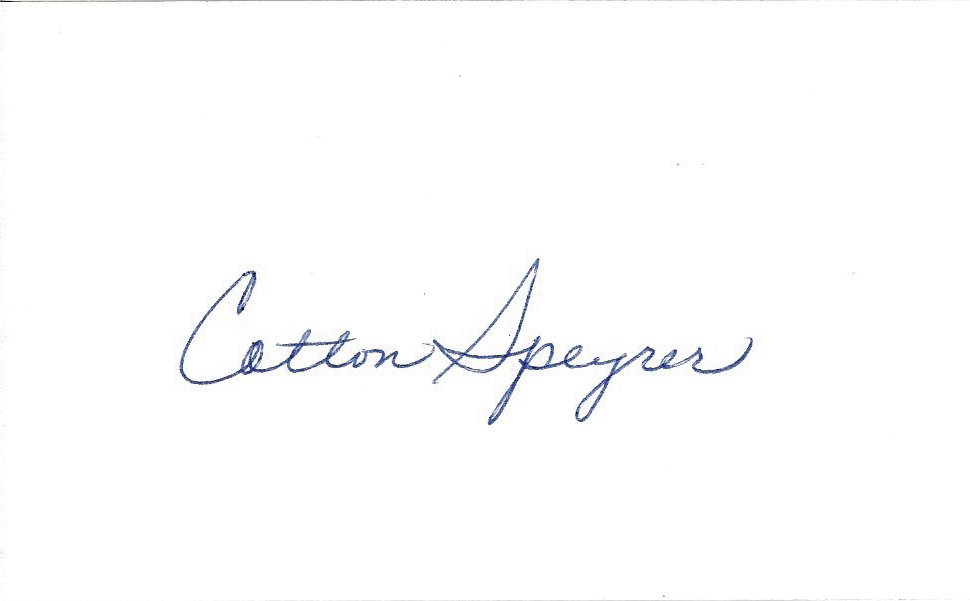 Cotton Speyrer - Baltimore Colts