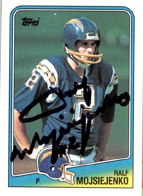 Ralf Mojsiejenko - San Diego Chargers