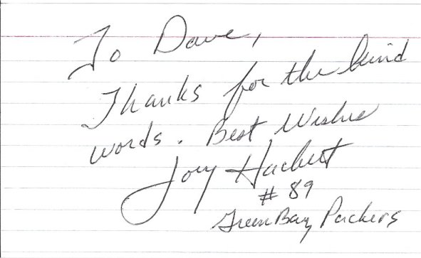 Joey Hackett - Green Bay Packers