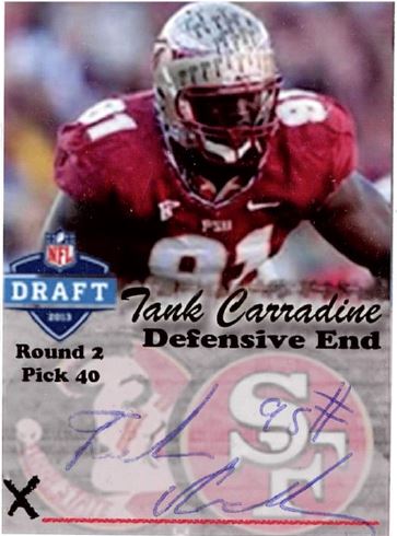 Tank Carradine - San Francisco 49ers