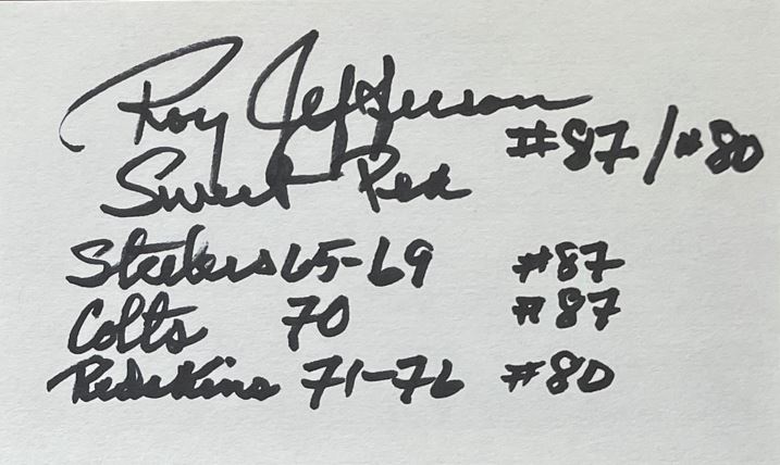 Roy Jefferson - Pittsburgh Steelers