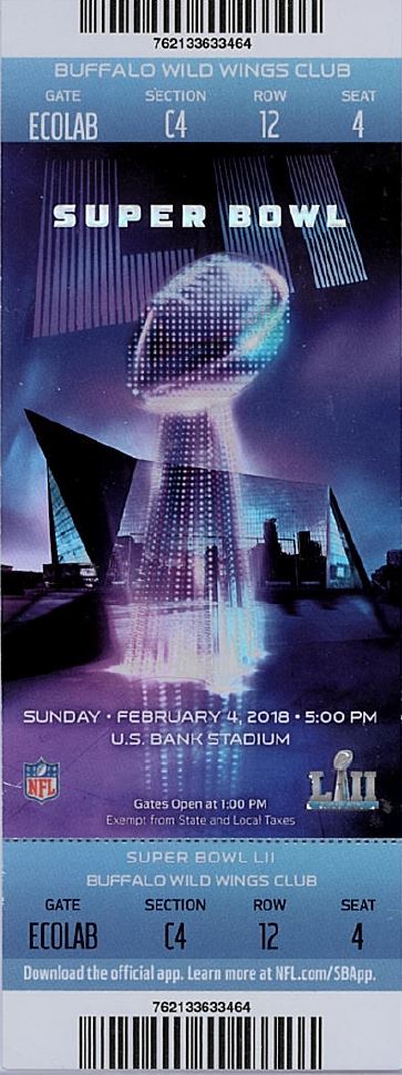 Club Level - Super Bowl LII