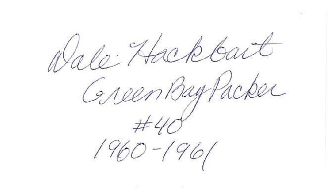 Dale Hackbart - Green Bay Packers