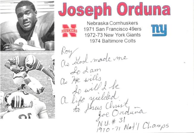 Joe Orduna - San Francisco 49ers