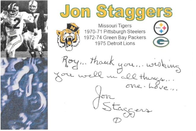 Jon Staggers - Green Bay Packers