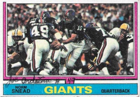Joe Orduna - New York Giants