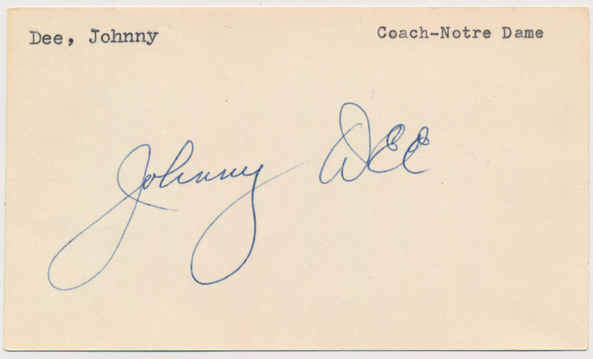 Johnny Dee - Notre Dame Fighting Irish