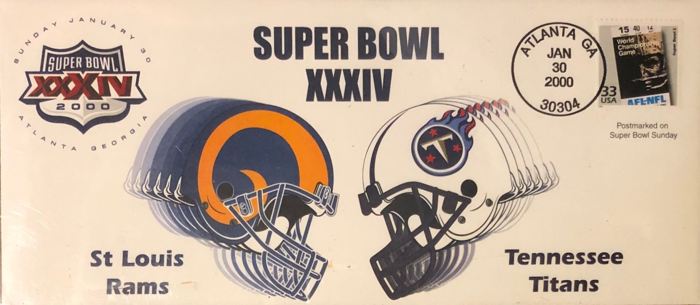 USPS Cachet - Super Bowl XXXIV