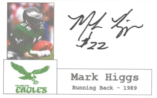 Mark Higgs - Philadelphia Eagles 