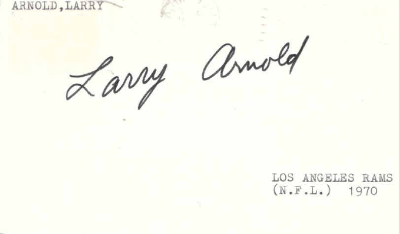 Larry Arnold - Los Angeles Rams