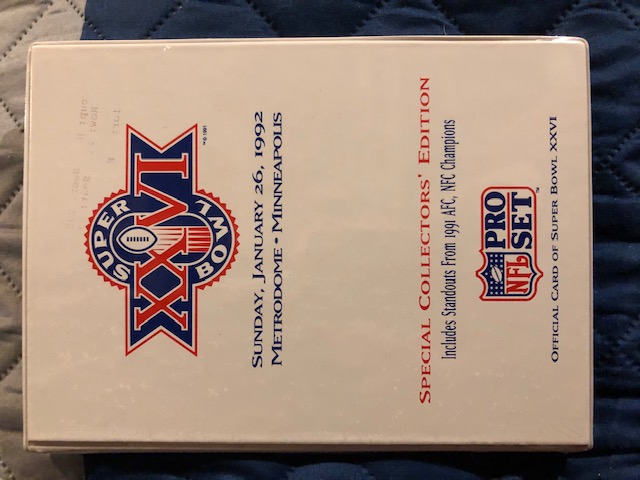 Pro Set Binder - Super Bowl XXVI