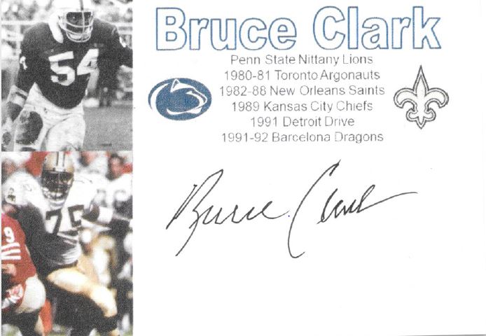 Bruce Clark - New Orleans Saints