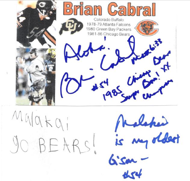 Brian Cabral - Chicago Bears