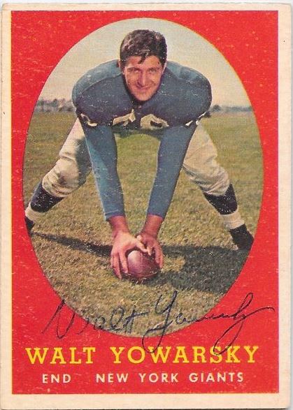Walt Yowarsky - New York Giants